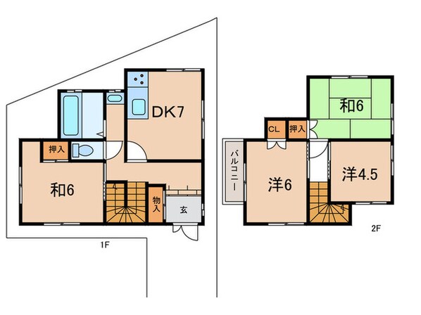 向陽３丁目戸建の物件間取画像